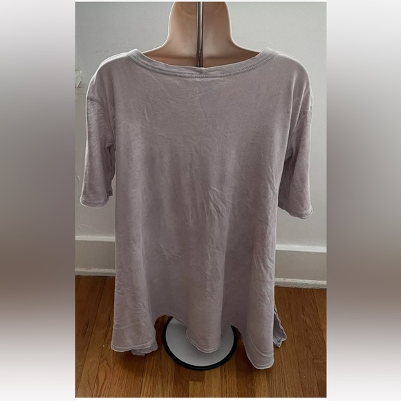 Free People - Mid-Sleeve Side Slit Scoop Neck Tunic - Picture 3 of 4